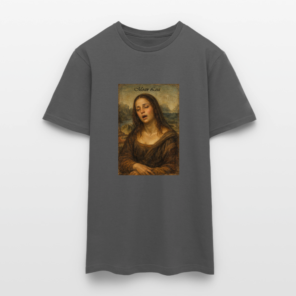 "Moan Lisa" Männer T-Shirt - Anthrazit