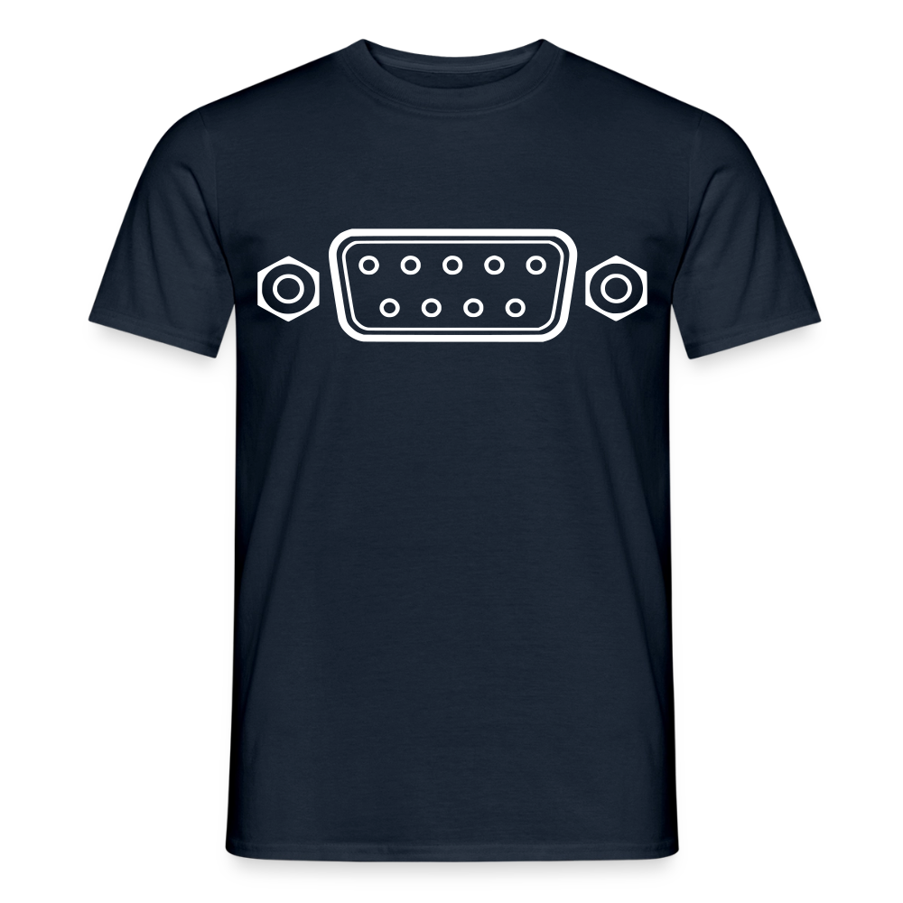 DB-9 RS-232 Retro T-Shirt für Herren - Navy