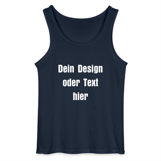 Gildan Männer Tank Top - personalisierbar - Navy