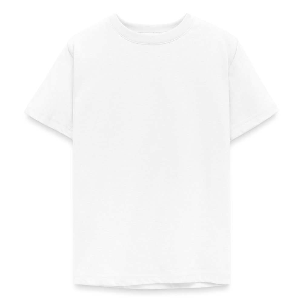 Teenager T-Shirt - personalisierbare Vorder- und Rückseite - Weiß