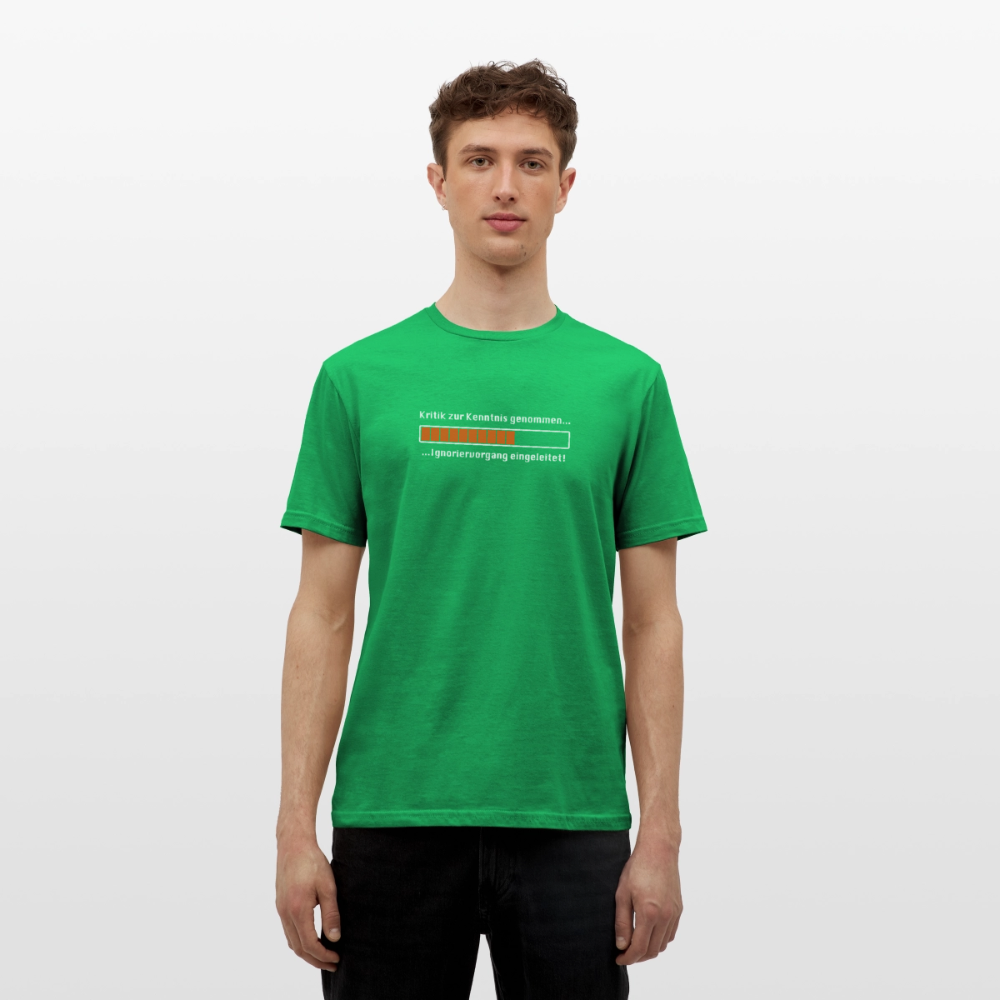 "Kritik" Motiv-T-Shirt für Männer - Kelly Green