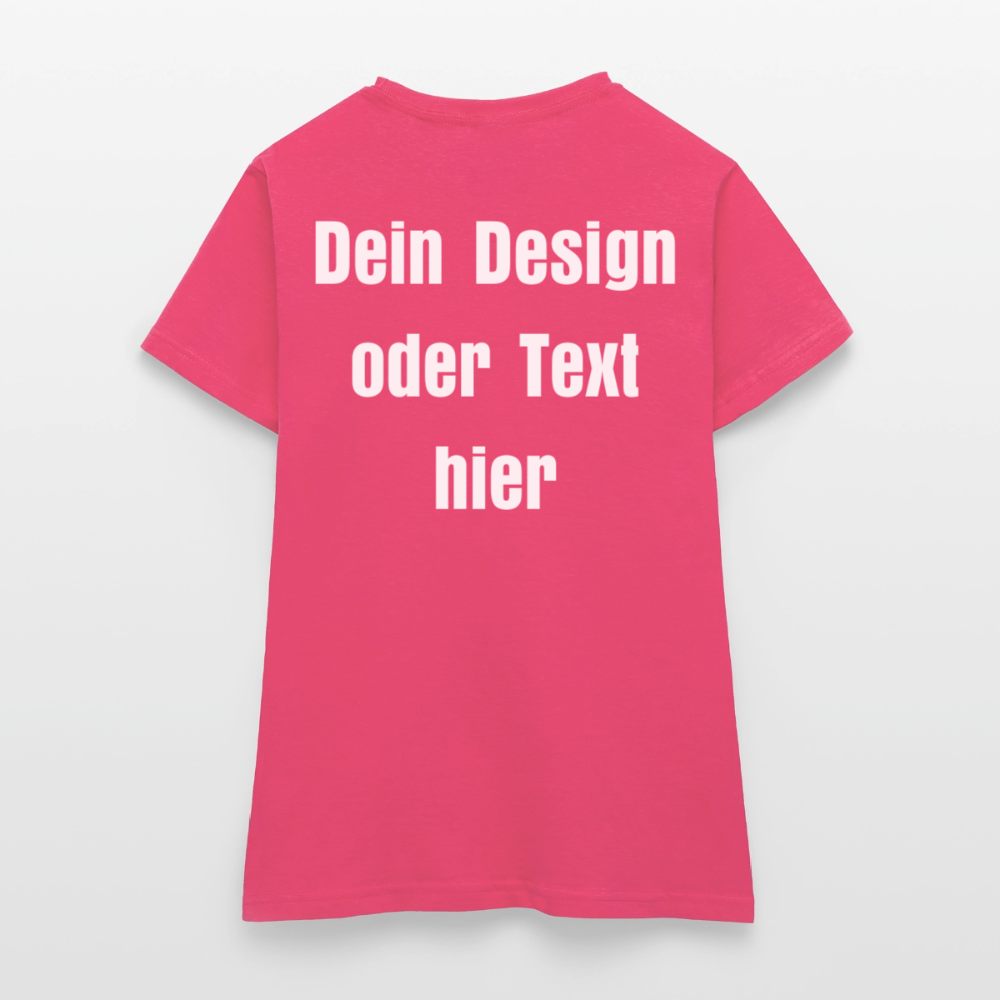 Frauen T-Shirt - personalisierbare Vorder- und Rückseite - Azalea
