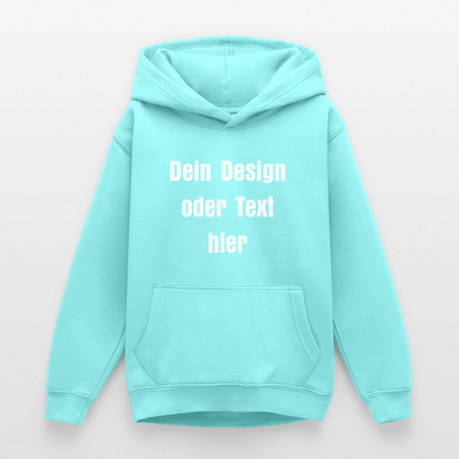 Teenager Hoodie - personalisierbare Vorder- und Rückseite - Pfefferminze