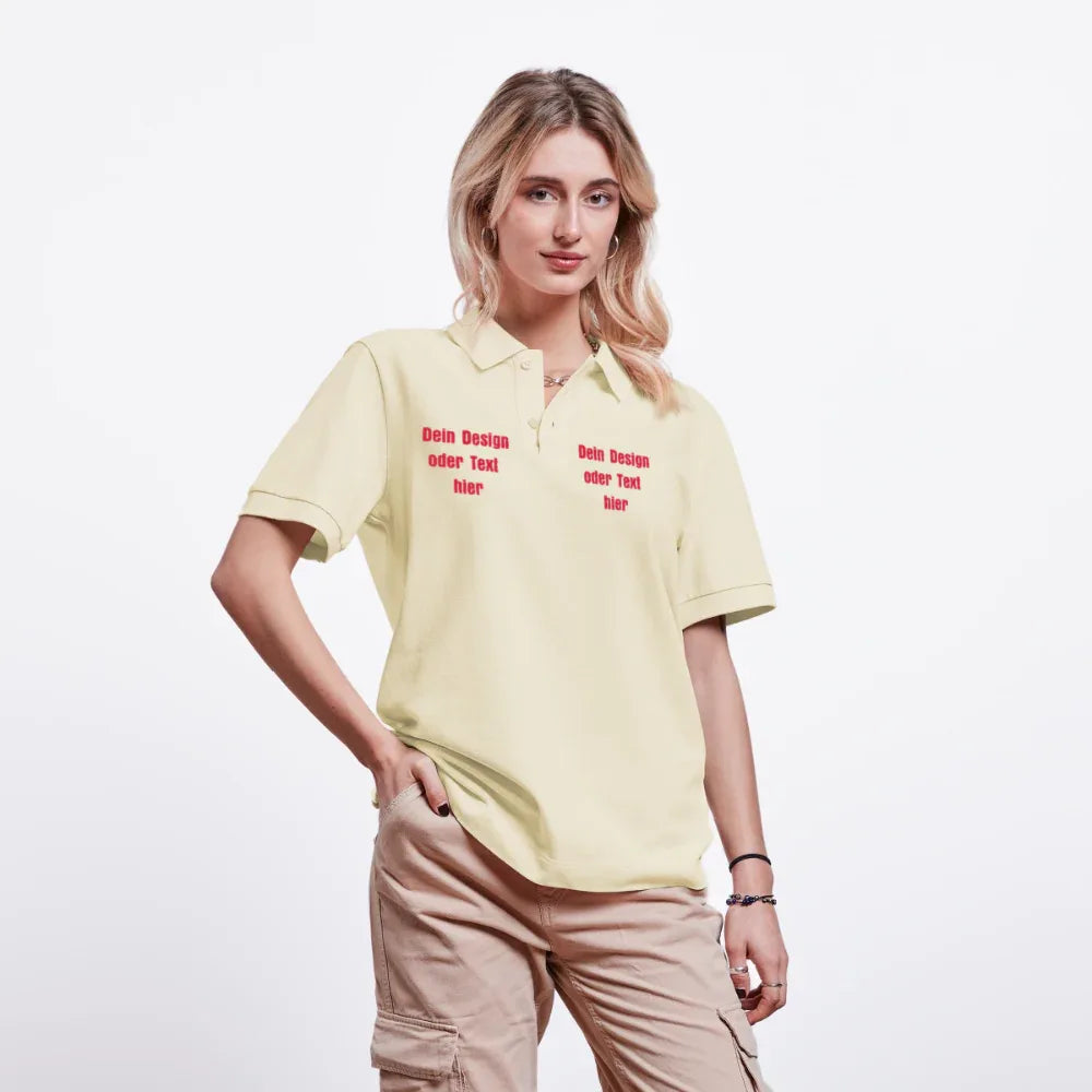Stanley/Stella Unisex Bio-Poloshirt PREPSTER - personalisierbar - Natur