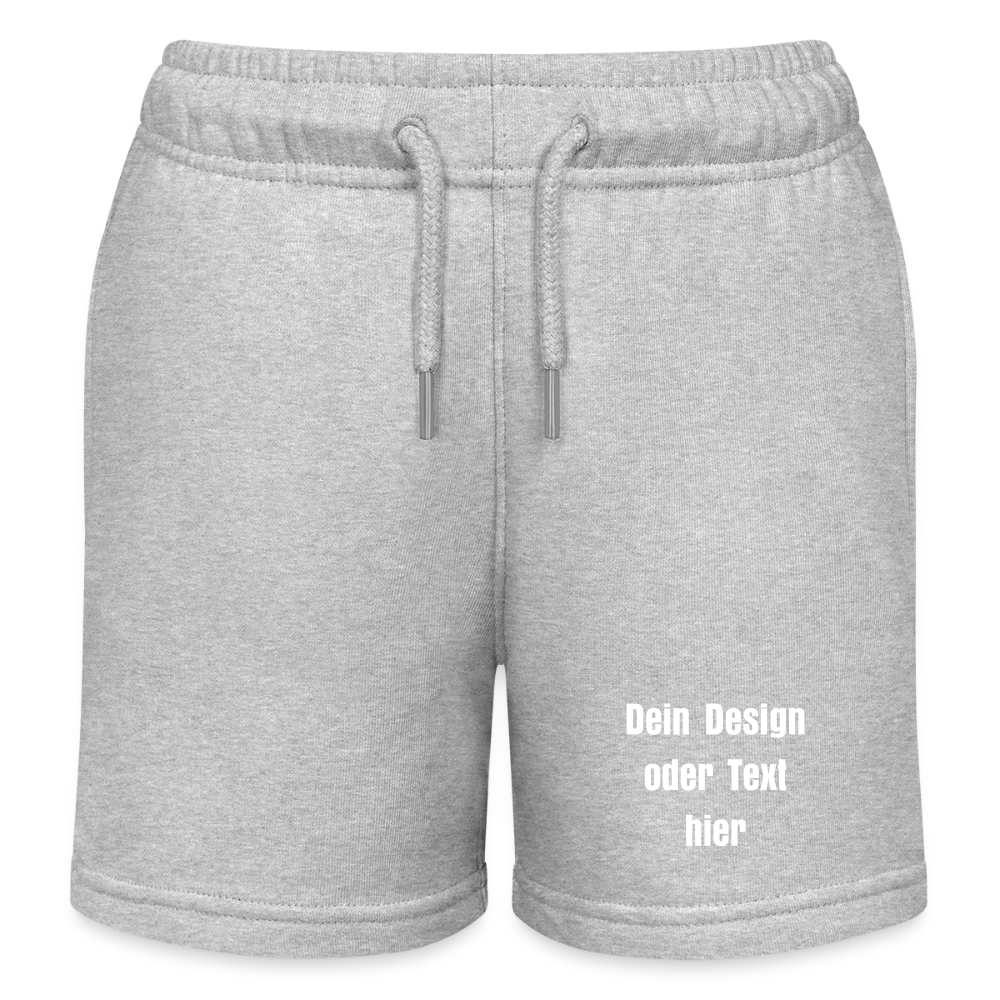 Stanley/Stella Kinder Bio-Joggingshorts MINI BOLTER - personalisierbar - Grau meliert