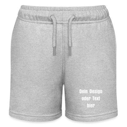 Stanley/Stella Kinder Bio-Joggingshorts MINI BOLTER - personalisierbar - Grau meliert