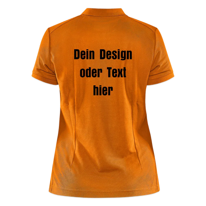 CRAFT Core Unify Frauen Polo Shirt - personalisierbar - Hellorange meliert