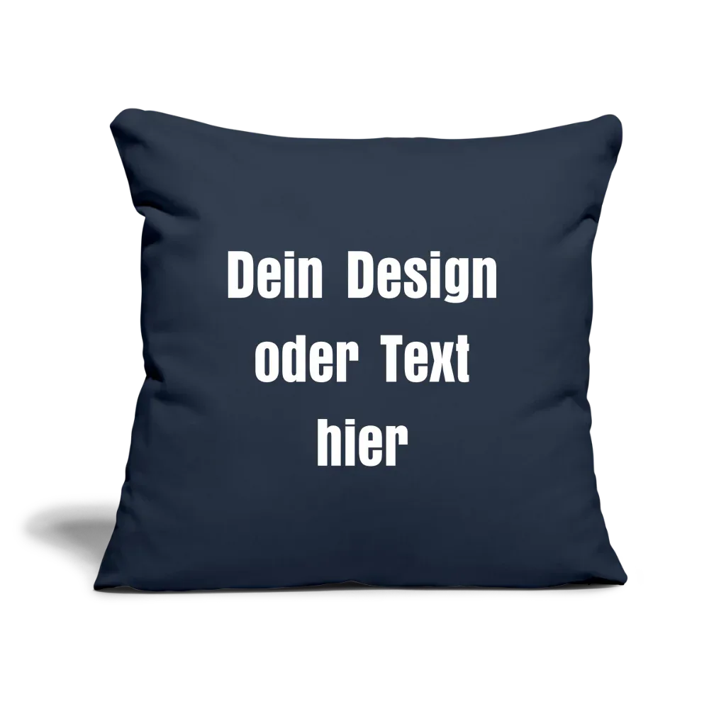 Sofakissen mit Füllung 44 x 44 cm - personalisierbar - Navy