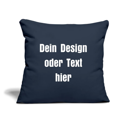 Sofakissen mit Füllung 44 x 44 cm - personalisierbar - Navy
