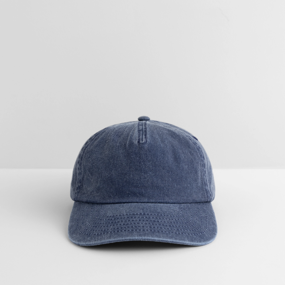 Vintage Dad Hat / Baseball Cap (100% Baumwolle) – personalisierbar - Vintage Denim