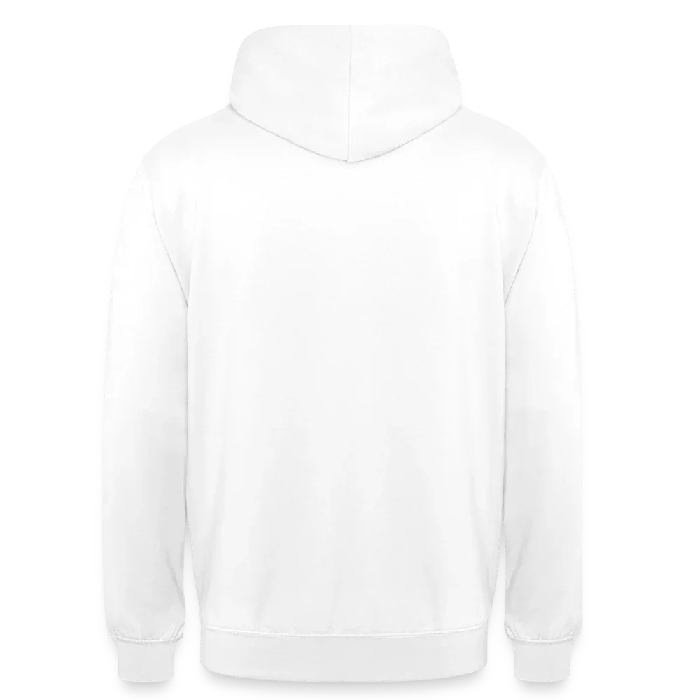 Unisex Hoodie - personalisierbare Vorder- und Rückseite - Weiß