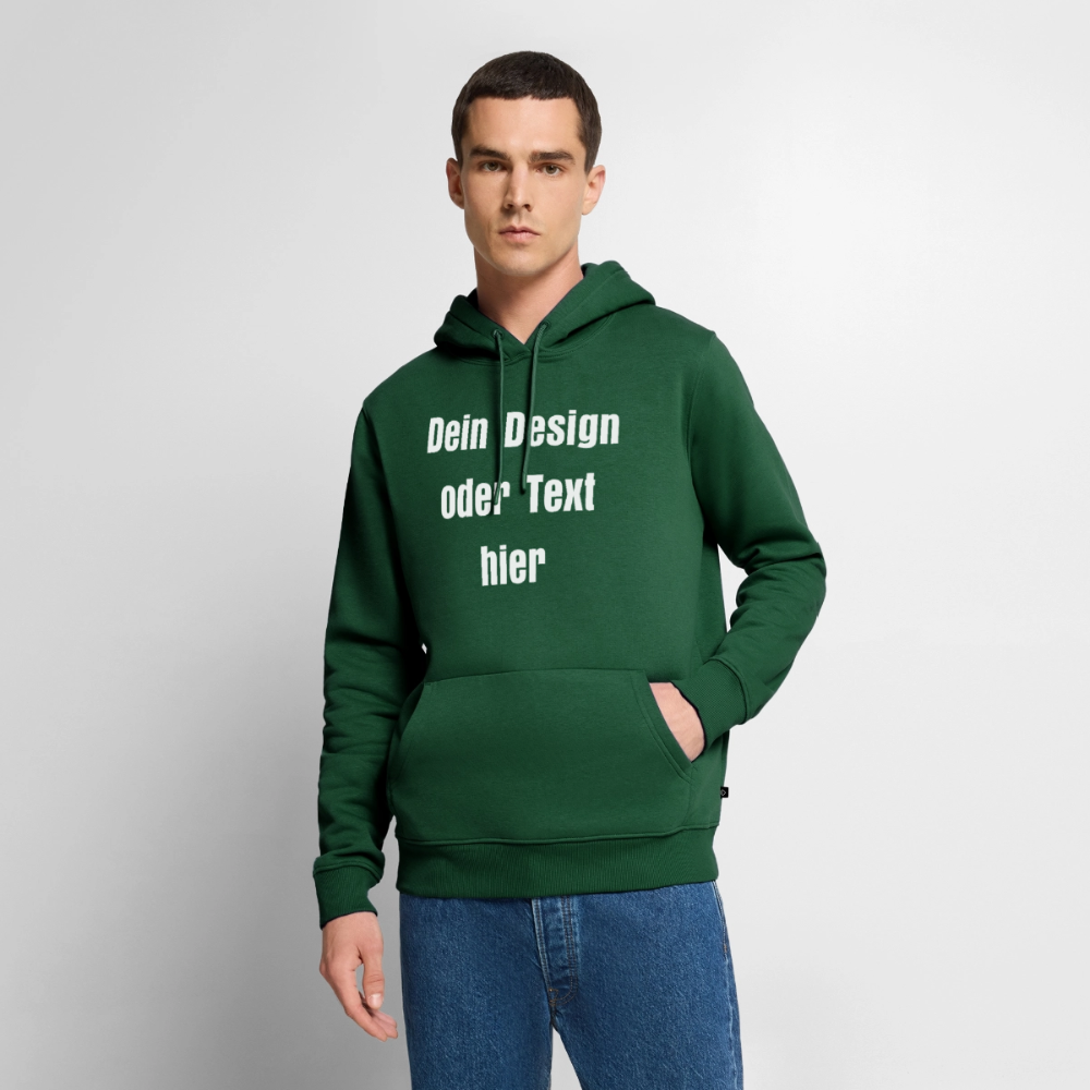 Männer Premium Hoodie - personalisierbare Vorder- und Rückseite - Flaschengrün