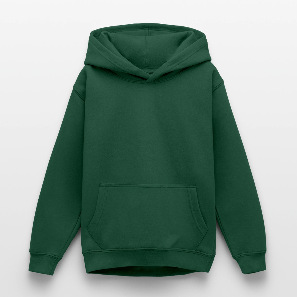 Teenager Hoodie - personalisierbare Vorder- und Rückseite - Flaschengrün