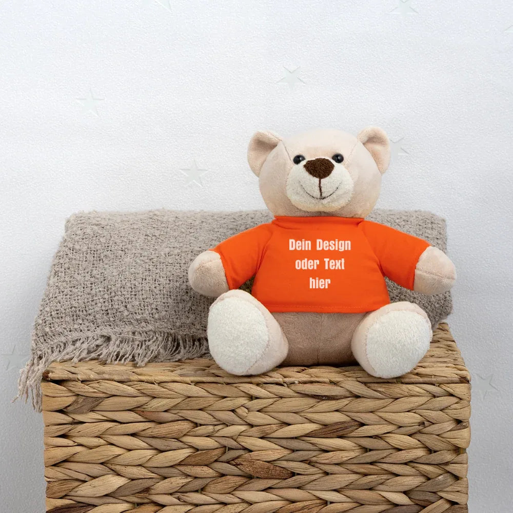 Teddy - personalisierbar - Goldorange