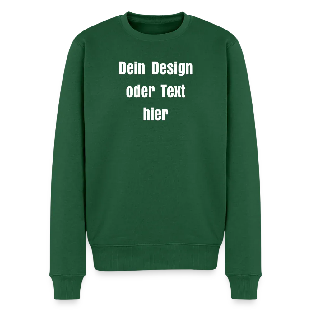 Männer Premium Pullover - personalisierbar - Flaschengrün