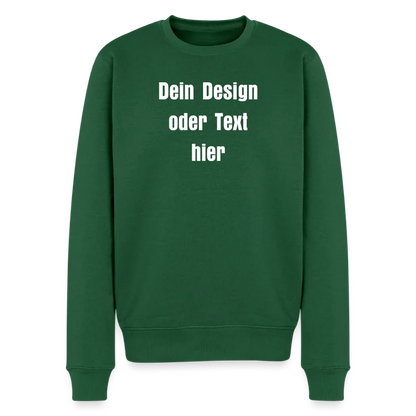 Männer Premium Pullover - personalisierbar - Flaschengrün