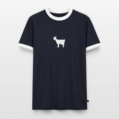Männer T-Shirt "GOAT" - Navy/Weiß 