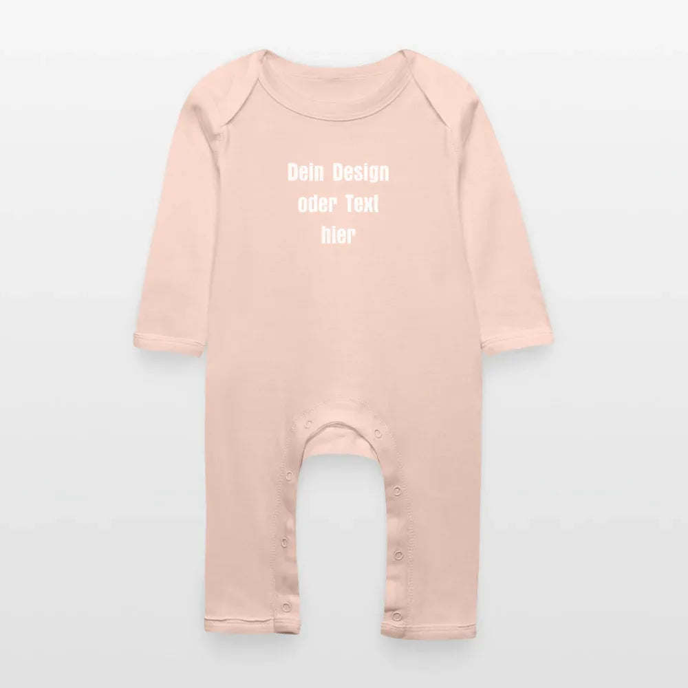 Baby Bio Strampler - personalisierbar - Kristallrosa