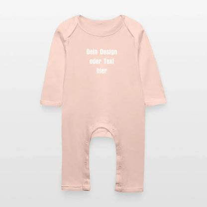 Baby Bio Strampler - personalisierbar - Kristallrosa