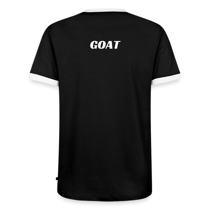 Männer T-Shirt "GOAT" - Schwarz/Weiß