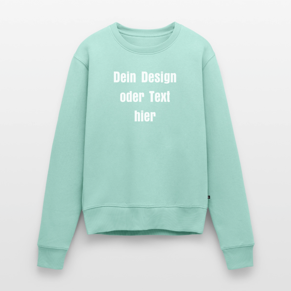 Frauen Premium Pullover - personalisierbar - Mint 