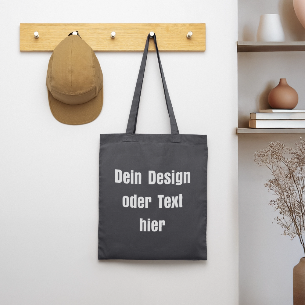 Stoffbeutel aus 100% Baumwolle - personalisierbar - Graphite