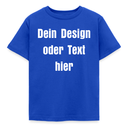 Kinder T-Shirt - personalisierbare Vorder- und Rückseite - Royalblau