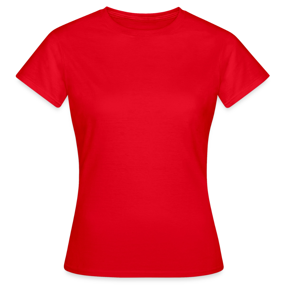 Frauen T-Shirt - personalisierbare Vorder- und Rückseite - Rot