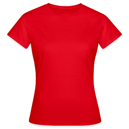 Frauen T-Shirt - personalisierbare Vorder- und Rückseite - Rot