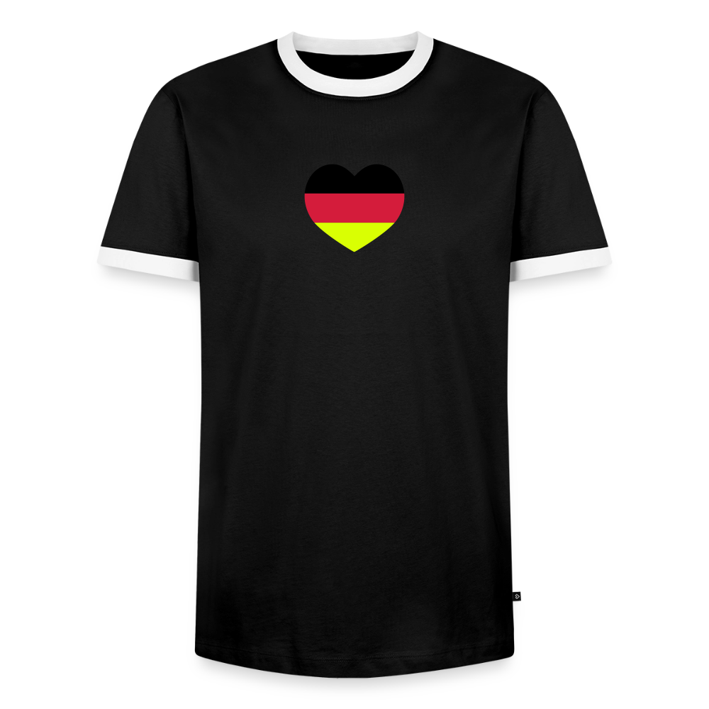 Männer T-Shirt Fussball "Spielmacher" - Schwarz/Weiß