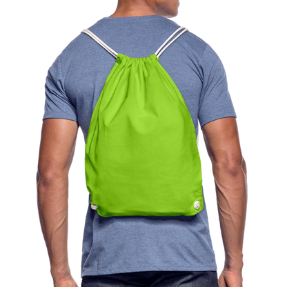 Turnbeutel - personalisierbar - Neongrün