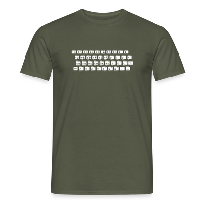 48K ZX Spectrum Motiv-T-Shirt für Männer, Farbe Militärgrün