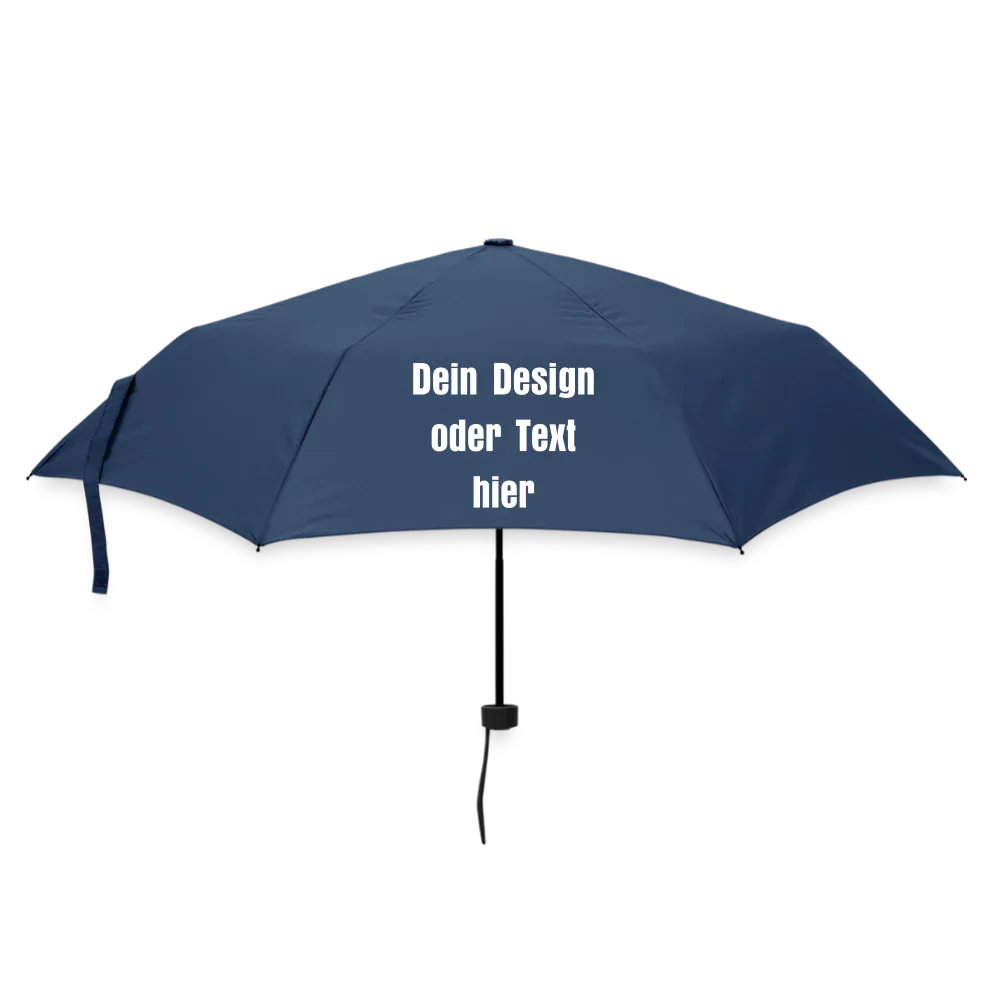 Regenschirm (klein) 24 cm 100% Polyester - personalisierbar - Navy