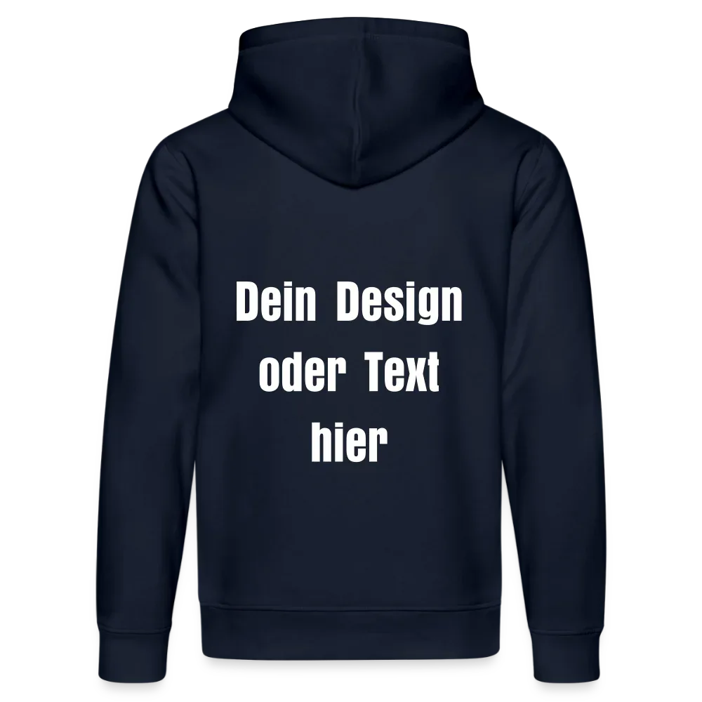 Stanley/Stella Unisex Bio-Hoodie DRUMMER - personalisierbare Vorder- und Rückseite - French Navy