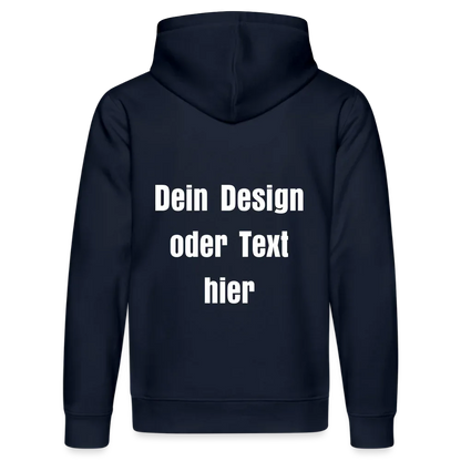 Stanley/Stella Unisex Bio-Hoodie DRUMMER - personalisierbare Vorder- und Rückseite - French Navy