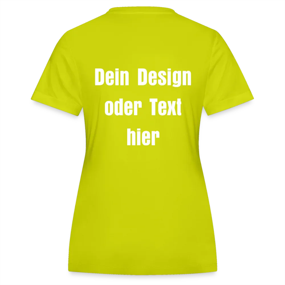 JAKO Frauen Trikot Team - personalisierbare Vorder- und Rückseite - Limettengrün