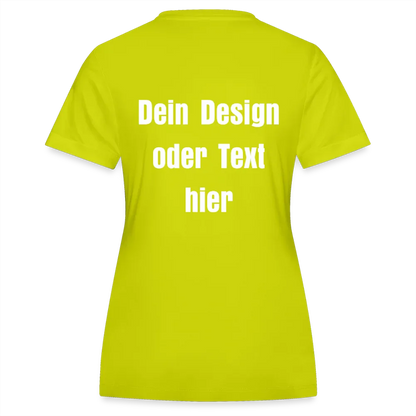 JAKO Frauen Trikot Team - personalisierbare Vorder- und Rückseite - Limettengrün