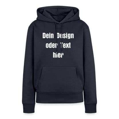 Frauen Premium Hoodie - personalisierbare Vorder- und Rückseite - Navy