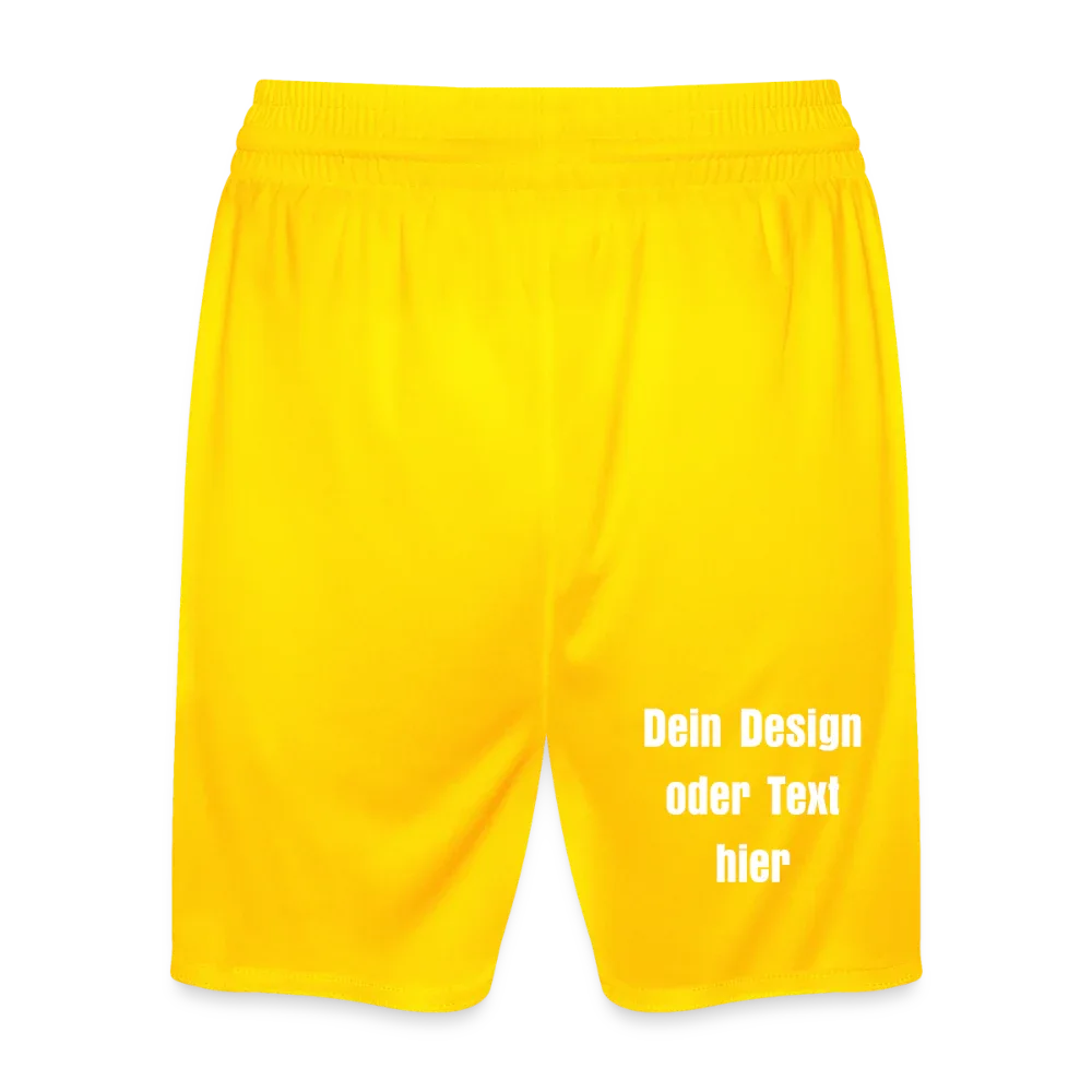 JAKO Kinder Sporthose Manchester 2.0 - personalisierbar - Gelb