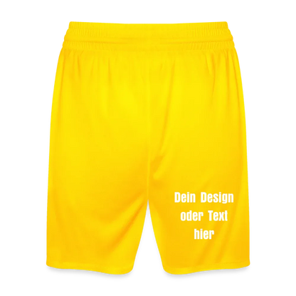 JAKO Kinder Sporthose Manchester 2.0 - personalisierbar - Gelb