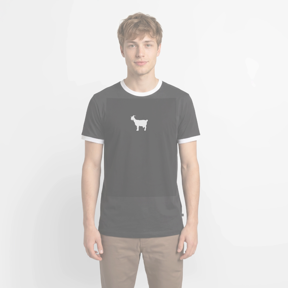 Männer T-Shirt "GOAT" - Schwarz/Weiß
