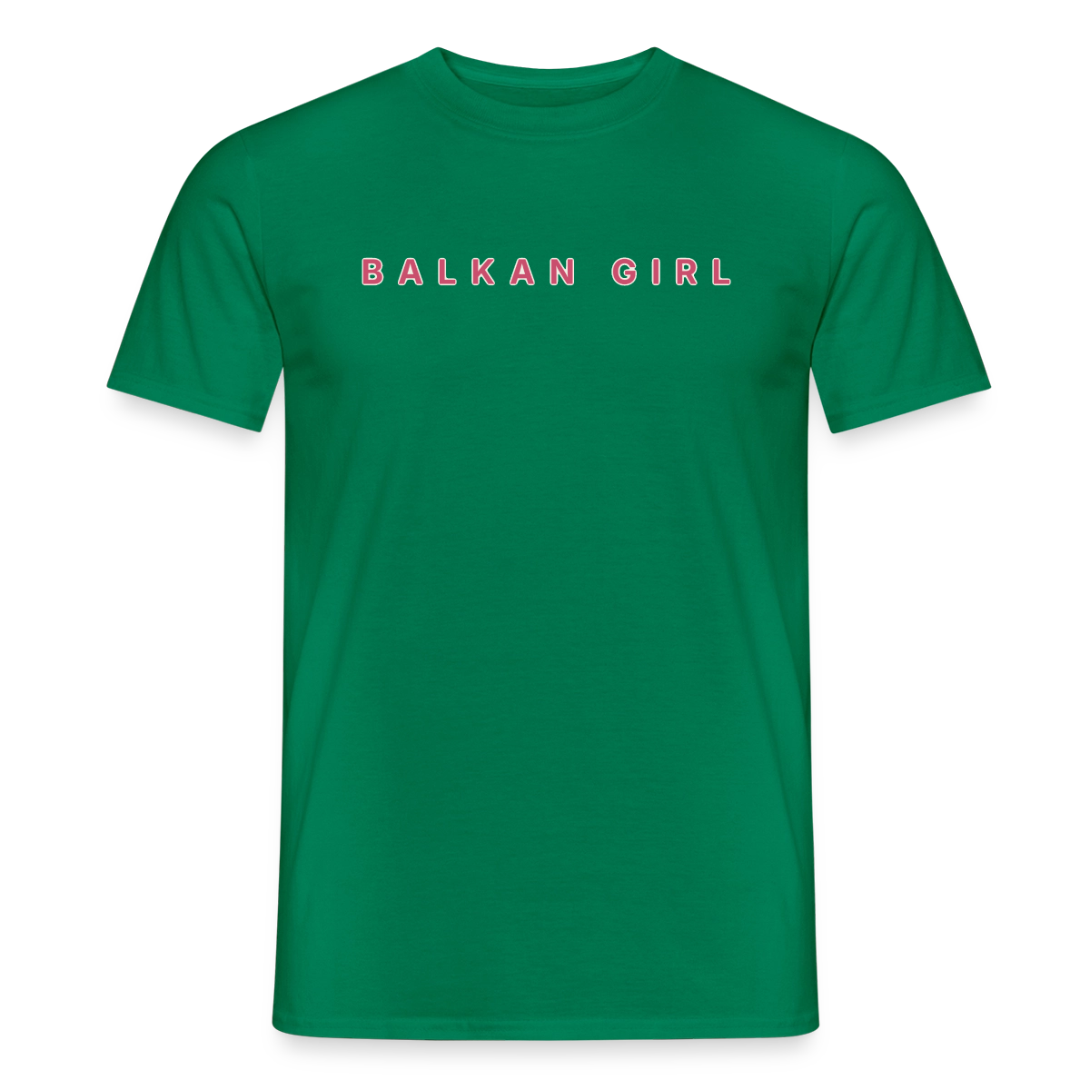 Balkan Girl Motiv-T-Shirt für Männer, Farbe Kelly Green