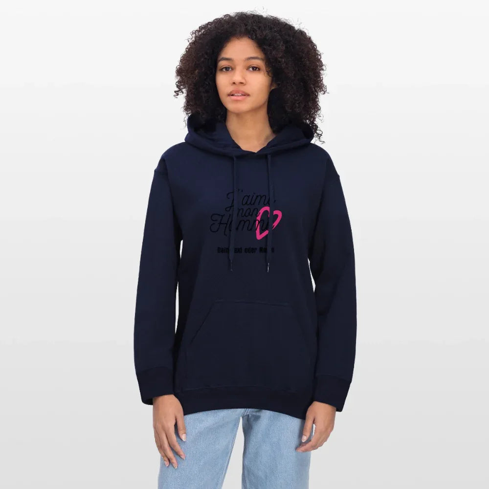 Kuschel-Hoodie "Valentine" für Frauen – personalisierbar & weich - Navy