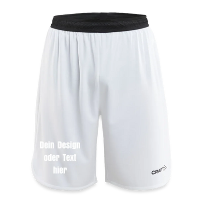 CRAFT Progress Männer Basketballshorts - personalisierbar - Weiß