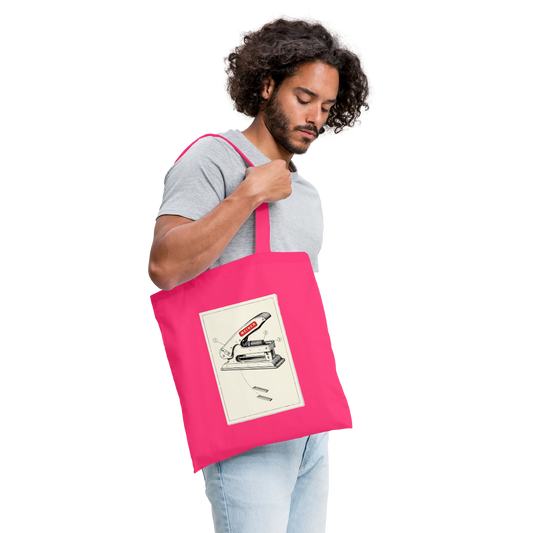 Meiner. Der Tacker kommt mit. Stoffbeutel, Farbe Azalea, Model