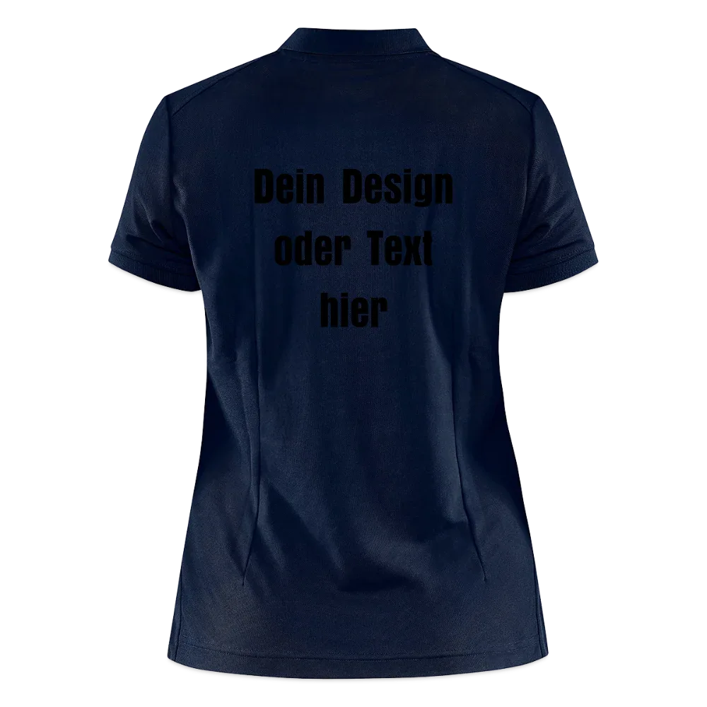 CRAFT Core Unify Frauen Polo Shirt - personalisierbar - Dunkelnavy