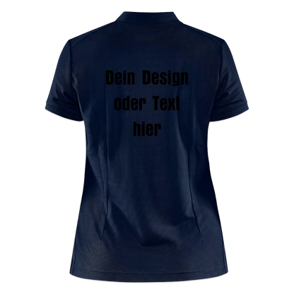 CRAFT Core Unify Frauen Polo Shirt - personalisierbar - Dunkelnavy