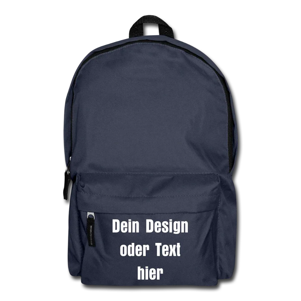 Klassischer Rucksack - personalisierbar - Navy