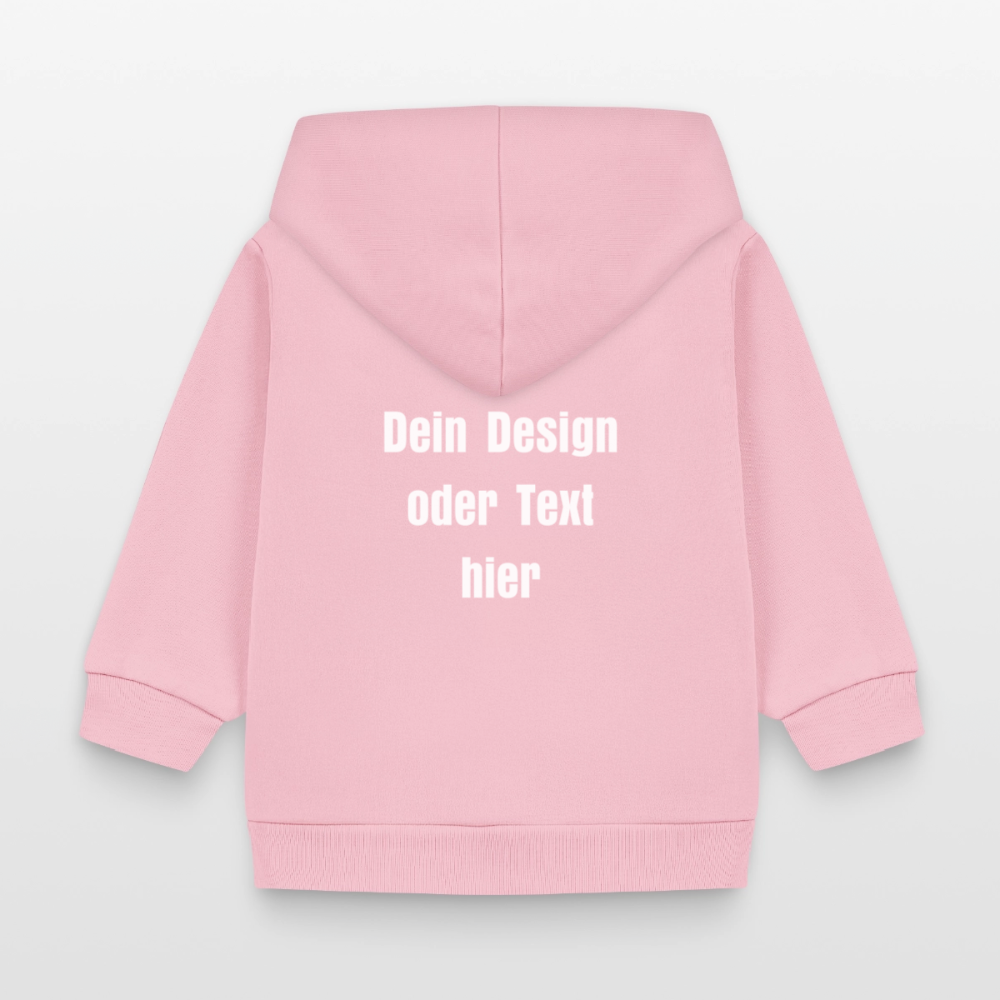 Stanley/Stella Bio Zip Hoodie BABY CONNECTOR - personalisierbar - Hellrosa