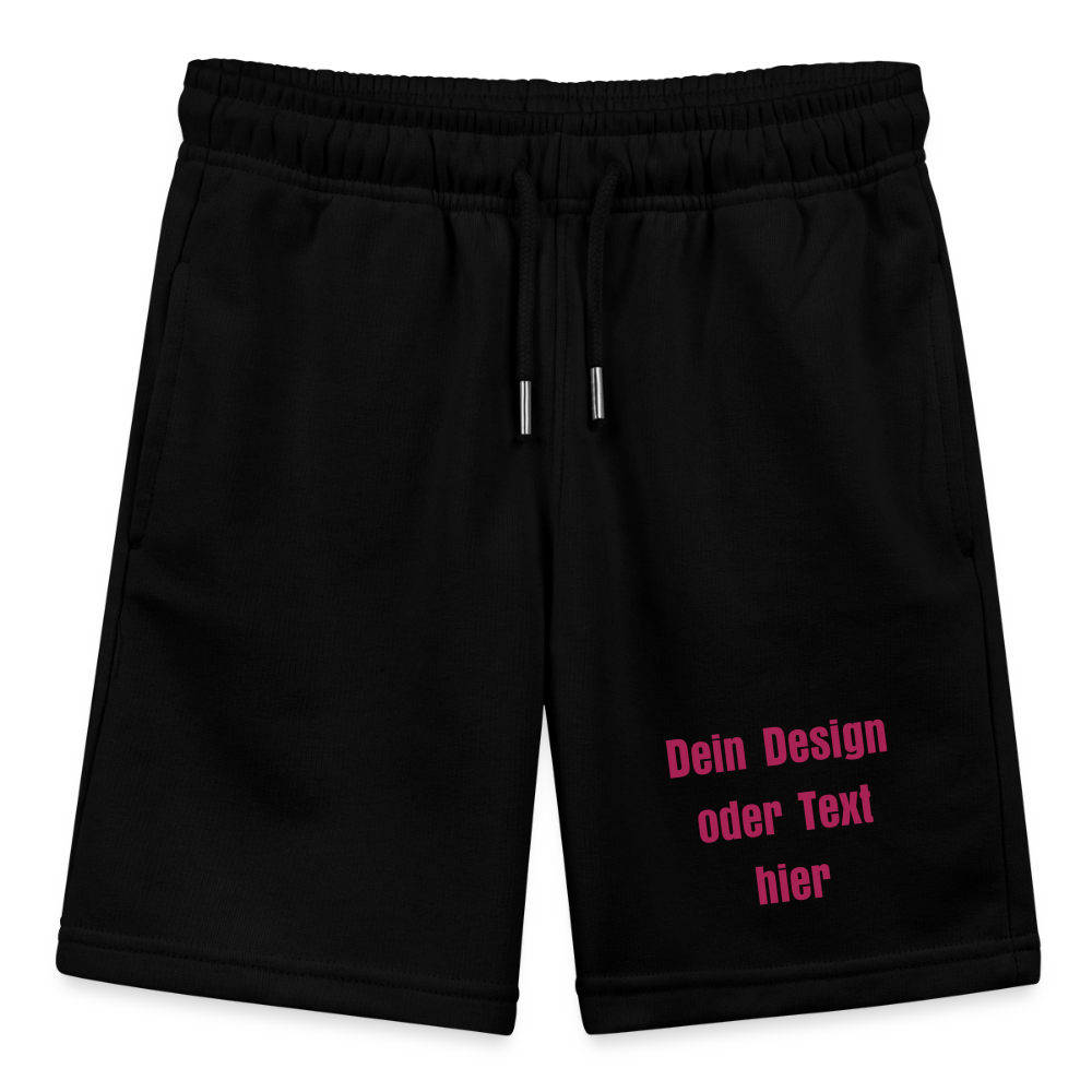 Stanley/Stella Teenager Bio-Joggingshorts MINI BOLTER - personalisierbar - Schwarz